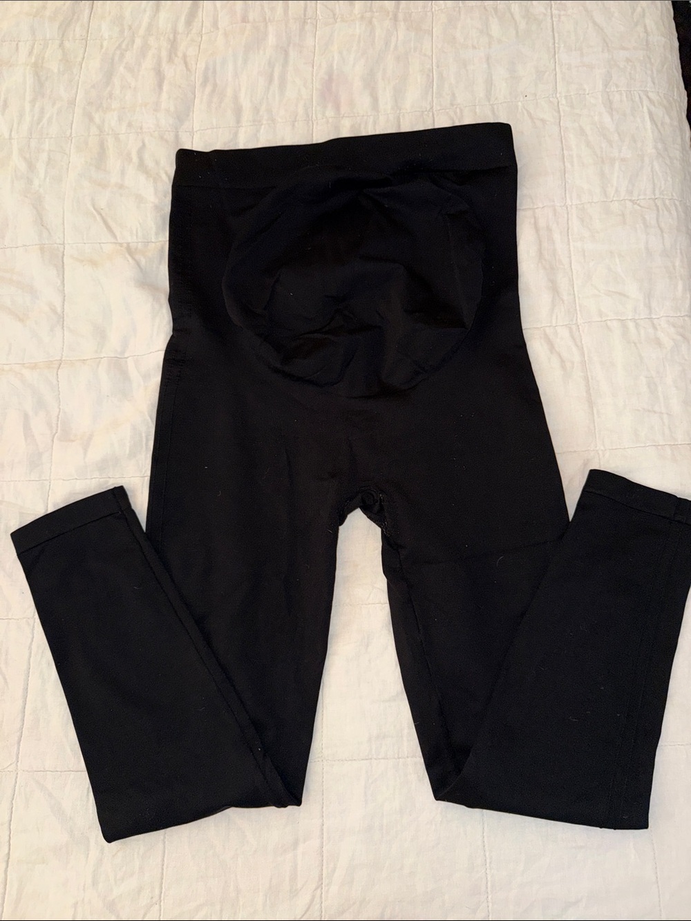BLANQI Black Maternity Leggings with Supportive Panel